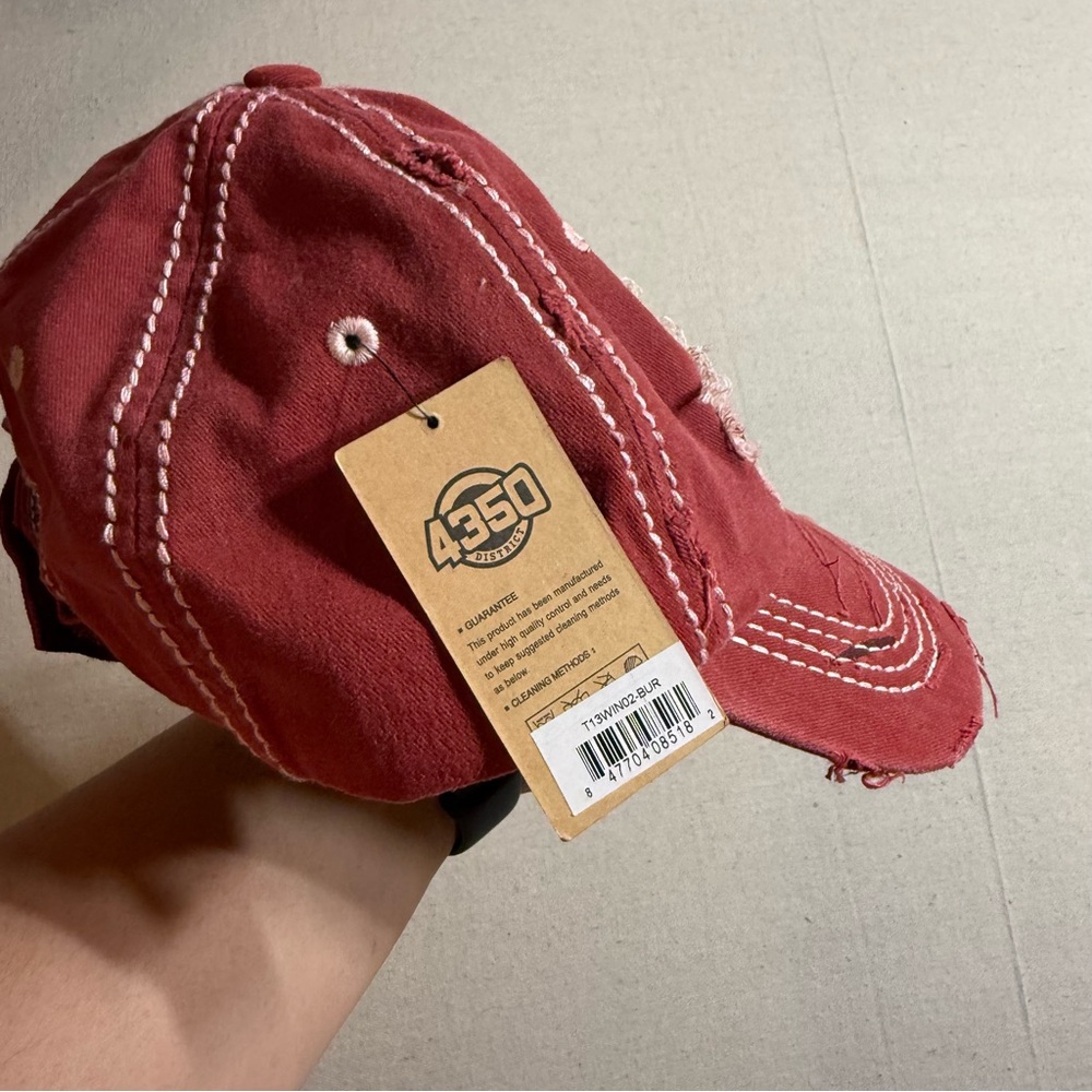 4350 District Burgundy‎ Wine Sport Hat - Picture 6 of 8